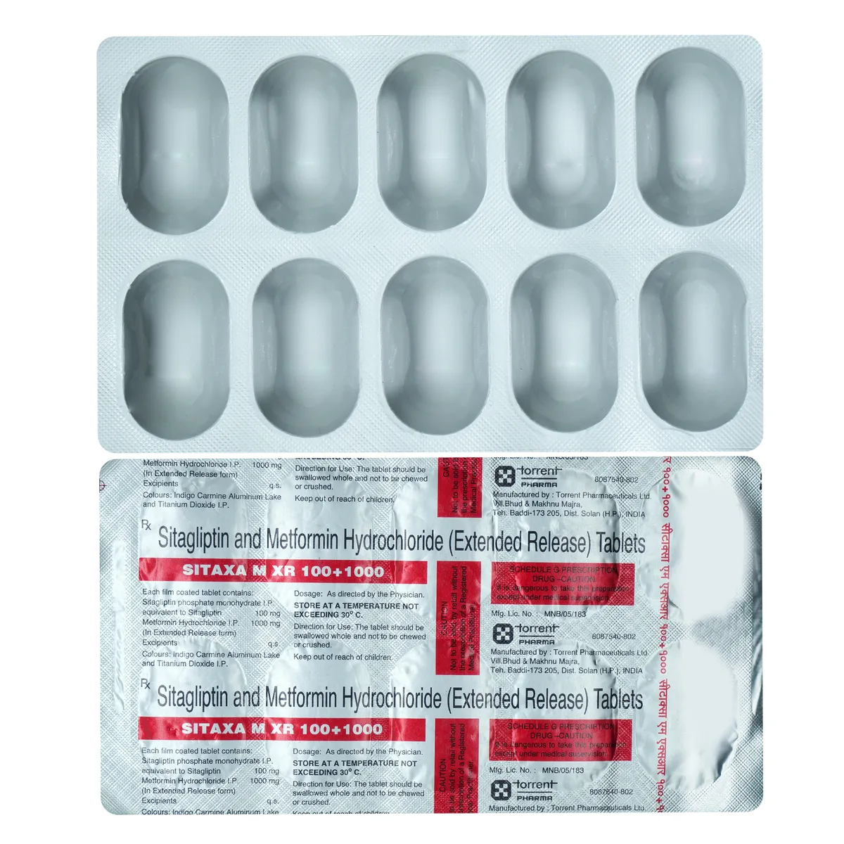 Sitaxa M (Sitagliptin/Metformin) tablets