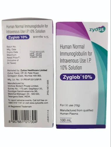 Zyglob (Human Normal Immunoglobulin) Injection